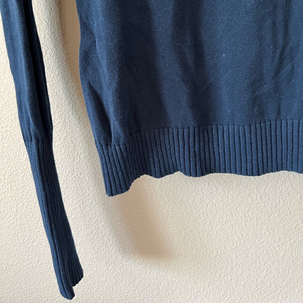 Apiece Apart Long Sleeved Navy Knit Ruffle - Picture 8 of 10